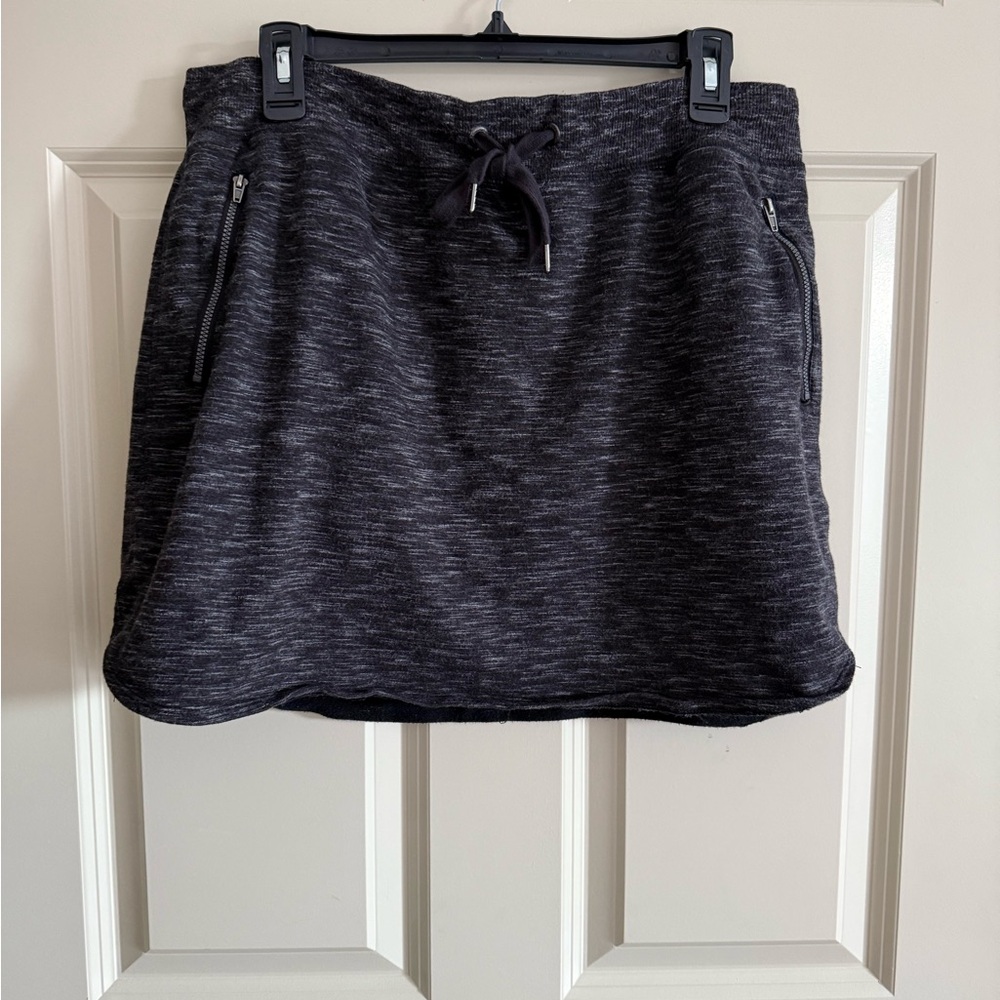 GreenTea Dark Gray Mini Skort